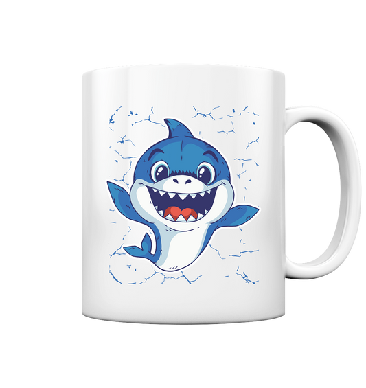 Lachender Baby Haifisch  - Tasse glossy