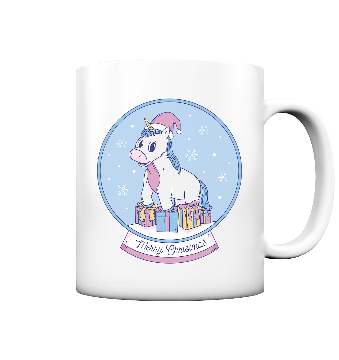 Christmas, Christmas ball with unicorn, Unicorn Merry Christmas - matt mug