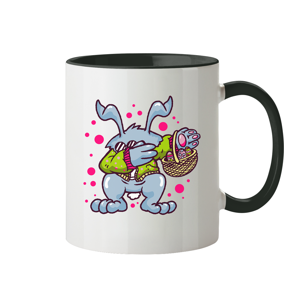 Tasse mit Motiv Osterhase  - Tasse zweifarbig - Online Kaufhaus München