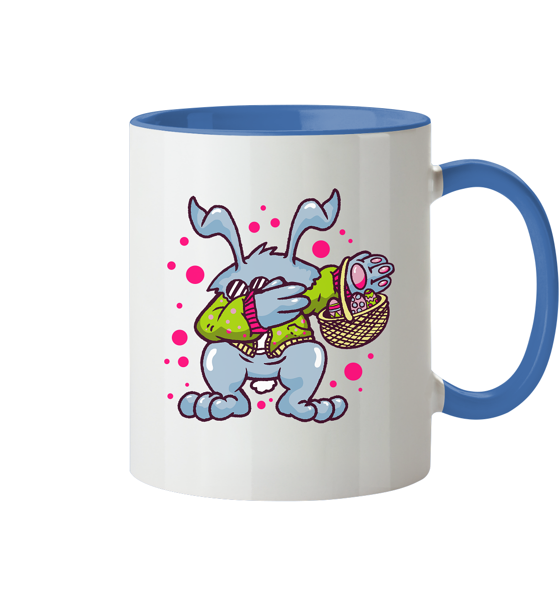 Tasse mit Motiv Osterhase  - Tasse zweifarbig - Online Kaufhaus München