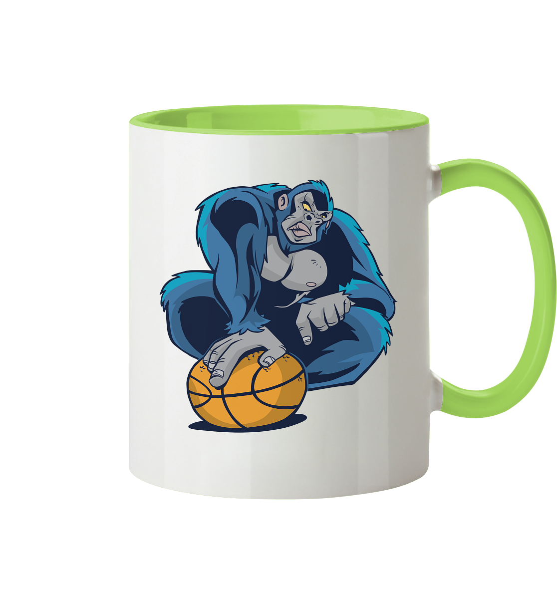 Basketball Gorilla - Tasse zweifarbig