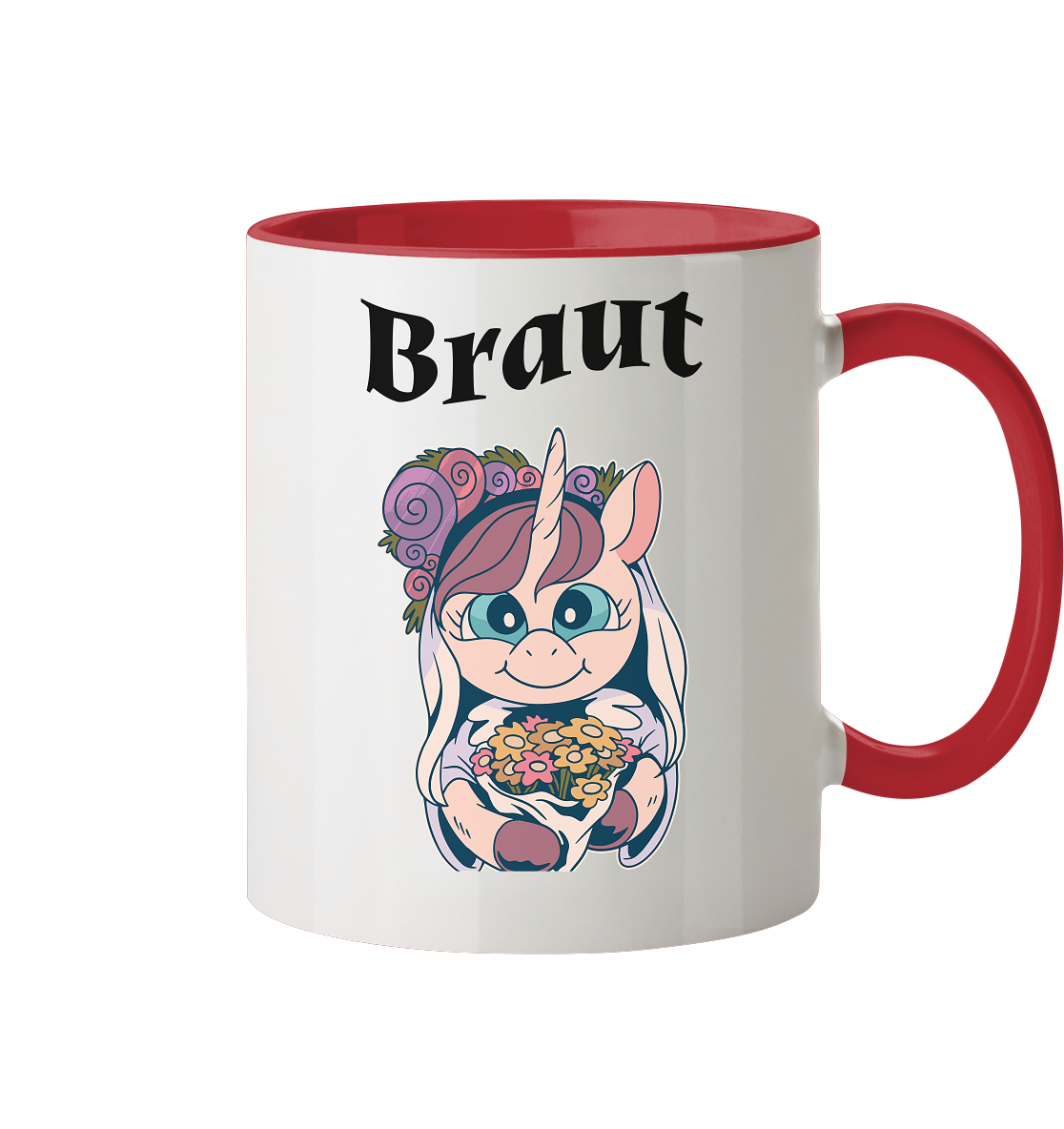 Junggesellinen Abschied Braut  - Tasse zweifarbig