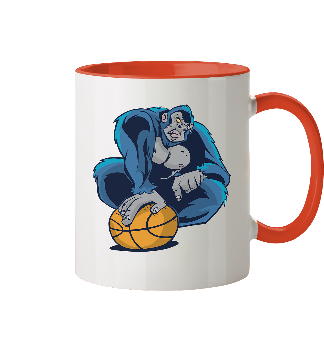 Basketball Gorilla - Tasse zweifarbig