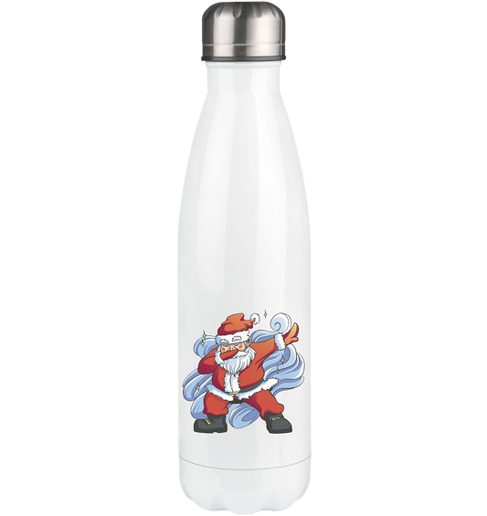 Weihnachten, Nikolaus Dabbing ,tanzender Nikolaus ,Fun ,Santa Dabbing  Christmas - Thermoflasche 500ml