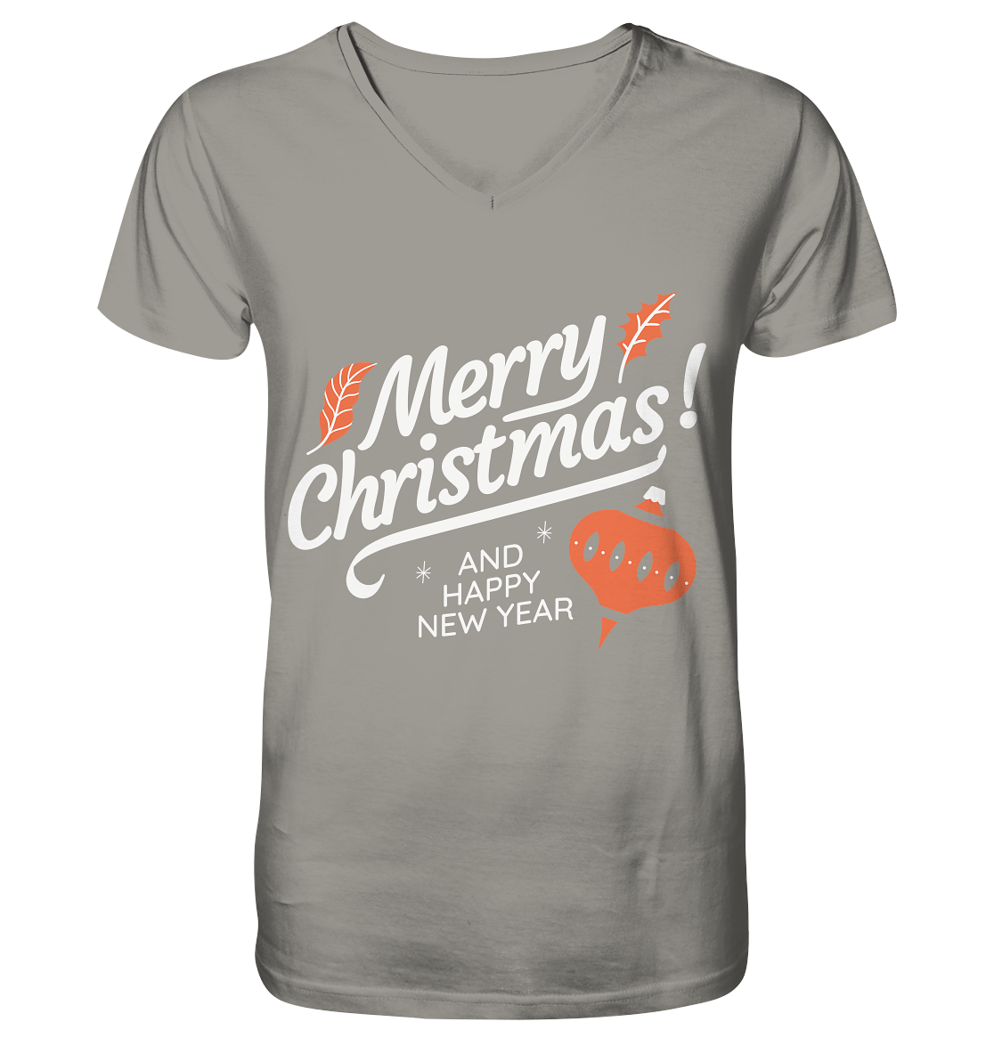 Frohe Weihnachten und ein Gutes neues Jahr ,Merry Christmas and Happy New Year - V-Neck Shirt