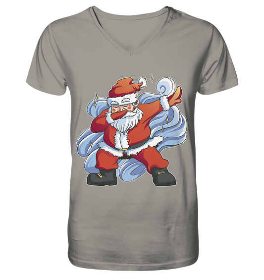 Weihnachten, Nikolaus Dabbing ,tanzender Nikolaus ,Fun ,Santa Dabbing  Christmas - V-Neck Shirt