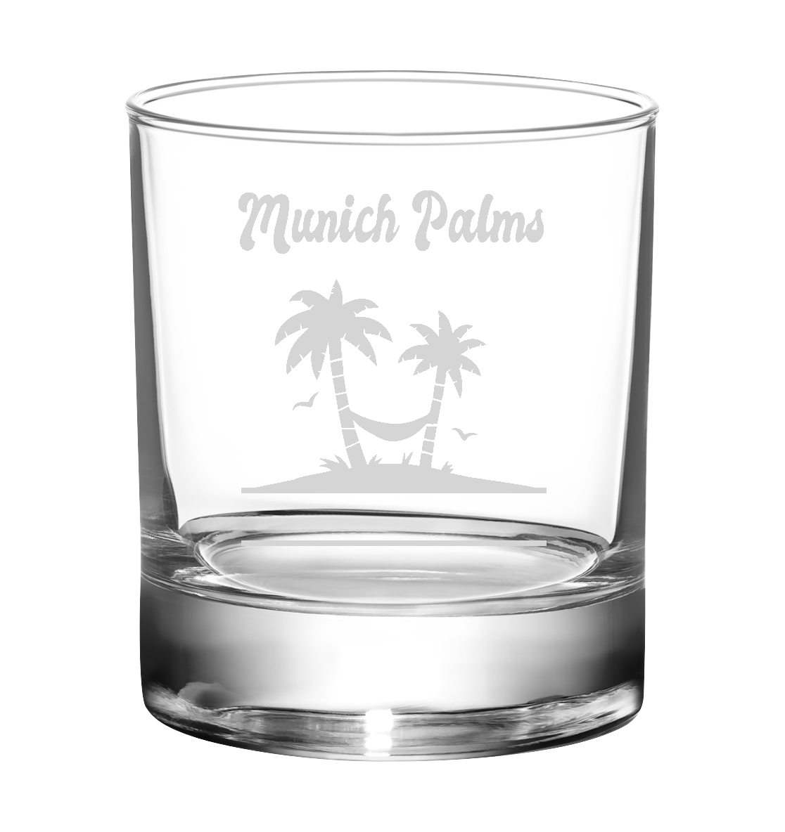 Munich Palms Design - Whiskey Glass