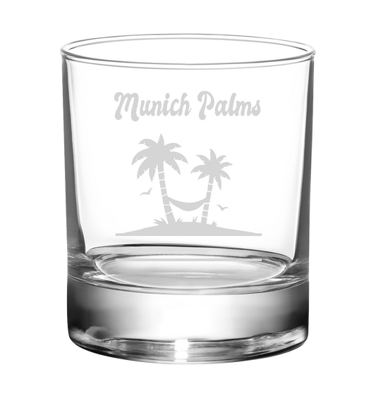 Munich Palms Design - Whiskey Glass