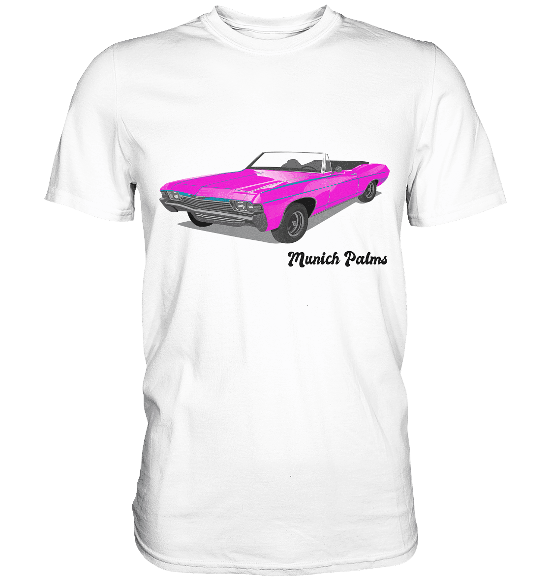 Pink Retro Classic Car Oldtimer , Auto ,Cabrio by Munich Palms - Classic Shirt - Online Kaufhaus München