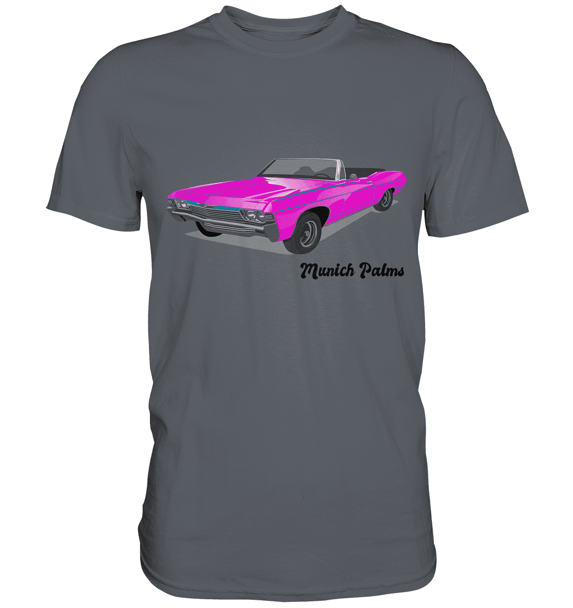 Pink Retro Classic Car Oldtimer , Auto ,Cabrio by Munich Palms - Classic Shirt - Online Kaufhaus München