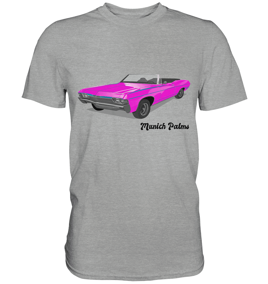 Pink Retro Classic Car Oldtimer , Auto ,Cabrio by Munich Palms - Classic Shirt - Online Kaufhaus München
