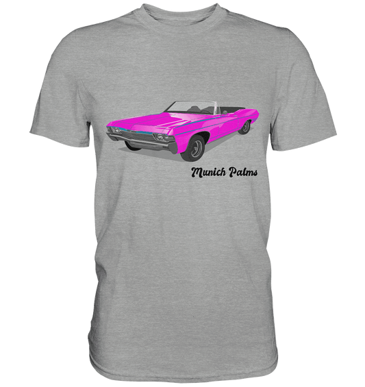 Pink Retro Classic Car Oldtimer , Auto ,Cabrio by Munich Palms - Classic Shirt - Online Kaufhaus München