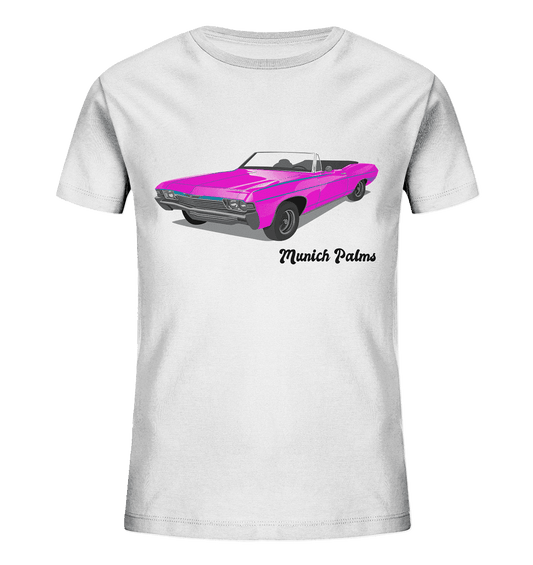 Pink Retro Classic Car Oldtimer , Auto ,Cabrio by Munich Palms - Kids Organic Shirt - Online Kaufhaus München