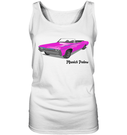 Pink Retro Classic Car Oldtimer , Auto ,Cabrio by Munich Palms - Ladies Tank-Top - Online Kaufhaus München