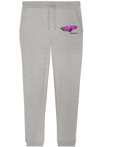 Pink Retro Classic Car Oldtimer , Auto ,Cabrio by Munich Palms - Organic Jogger Pants - Online Kaufhaus München
