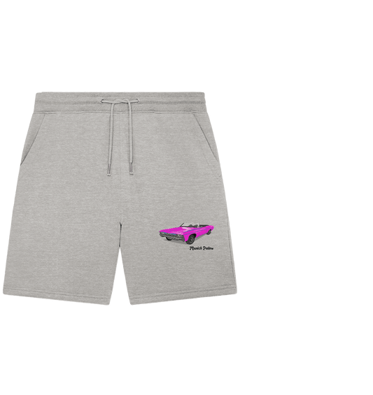Pink Retro Classic Car Oldtimer , Auto ,Cabrio by Munich Palms - Organic Jogger Shorts - Online Kaufhaus München