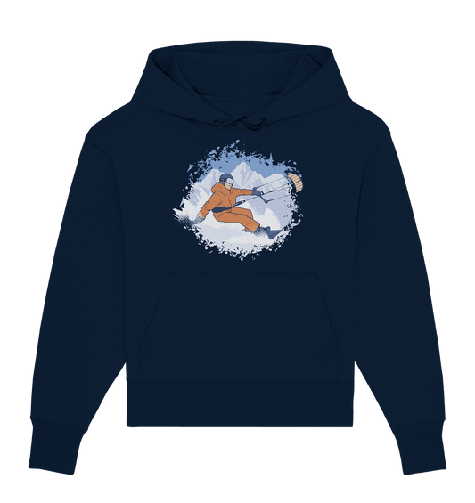 Snowkiter Winter Sport Kiter - Organic Oversize Hoodie - Online Kaufhaus München