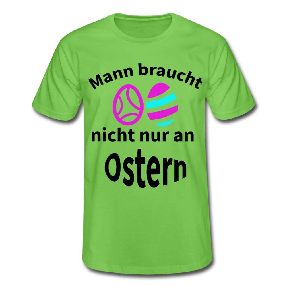 Männer - Herren T-Shirt von Fruit of the Loom Ostern personalisierbar - Hellgrün