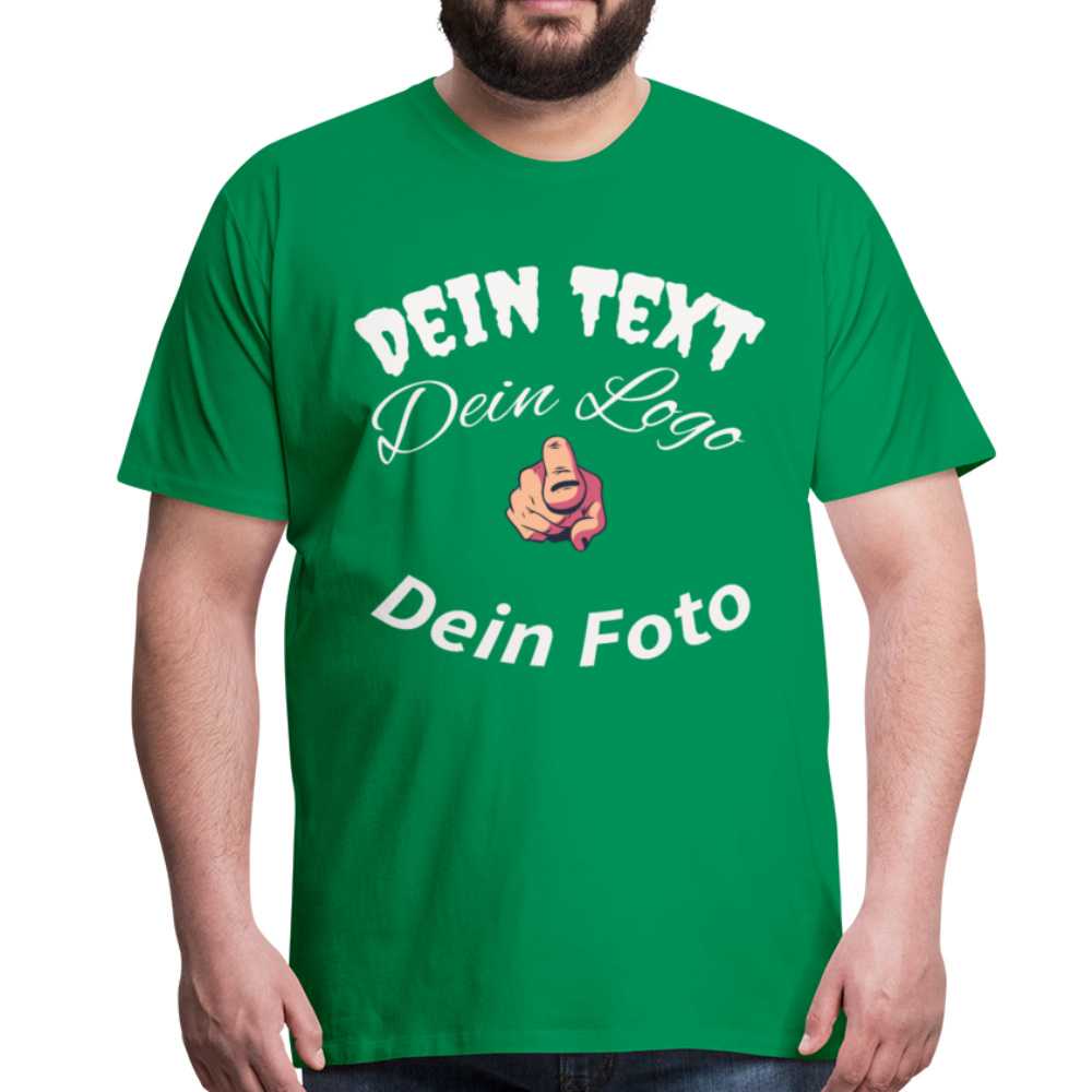 Herren - Männer Premium T-Shirt selbst nach Wunsch gestalten - Kelly Green