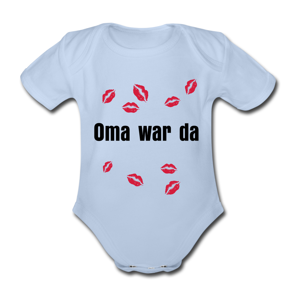 Baby Bio-Kurzarm-Body Oma war da - Sky