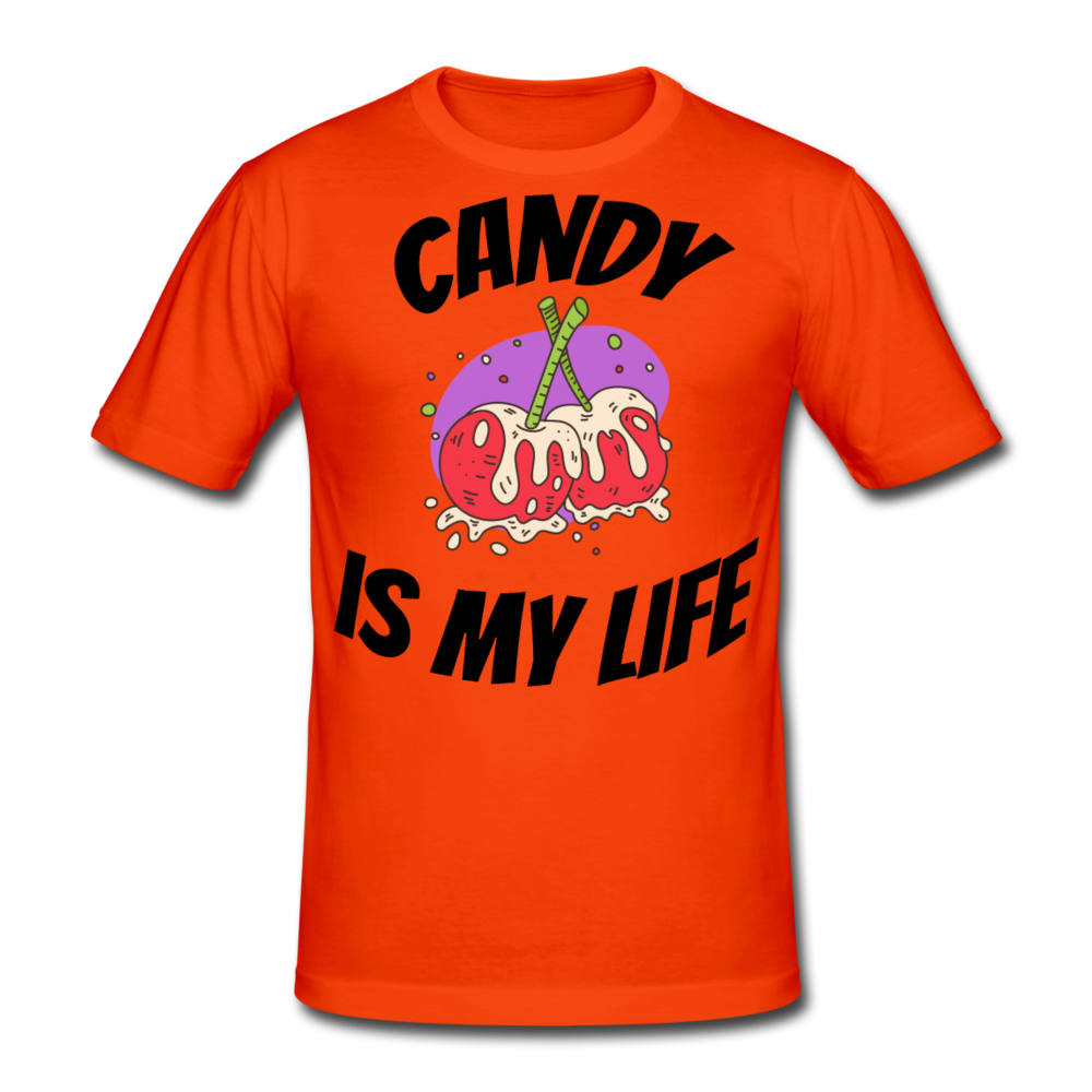 Herren - Männer Gildan Heavy T-Shirt Candy is my life - kräftig Orange