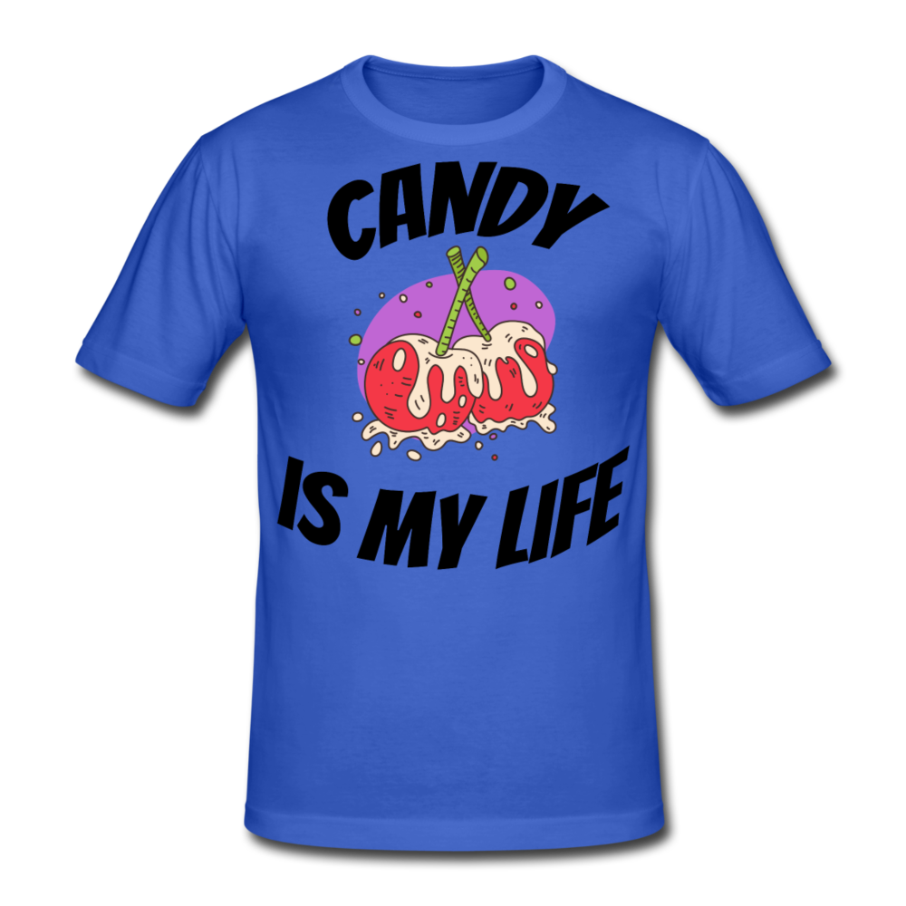Herren - Männer Gildan Heavy T-Shirt Candy is my life - Königsblau