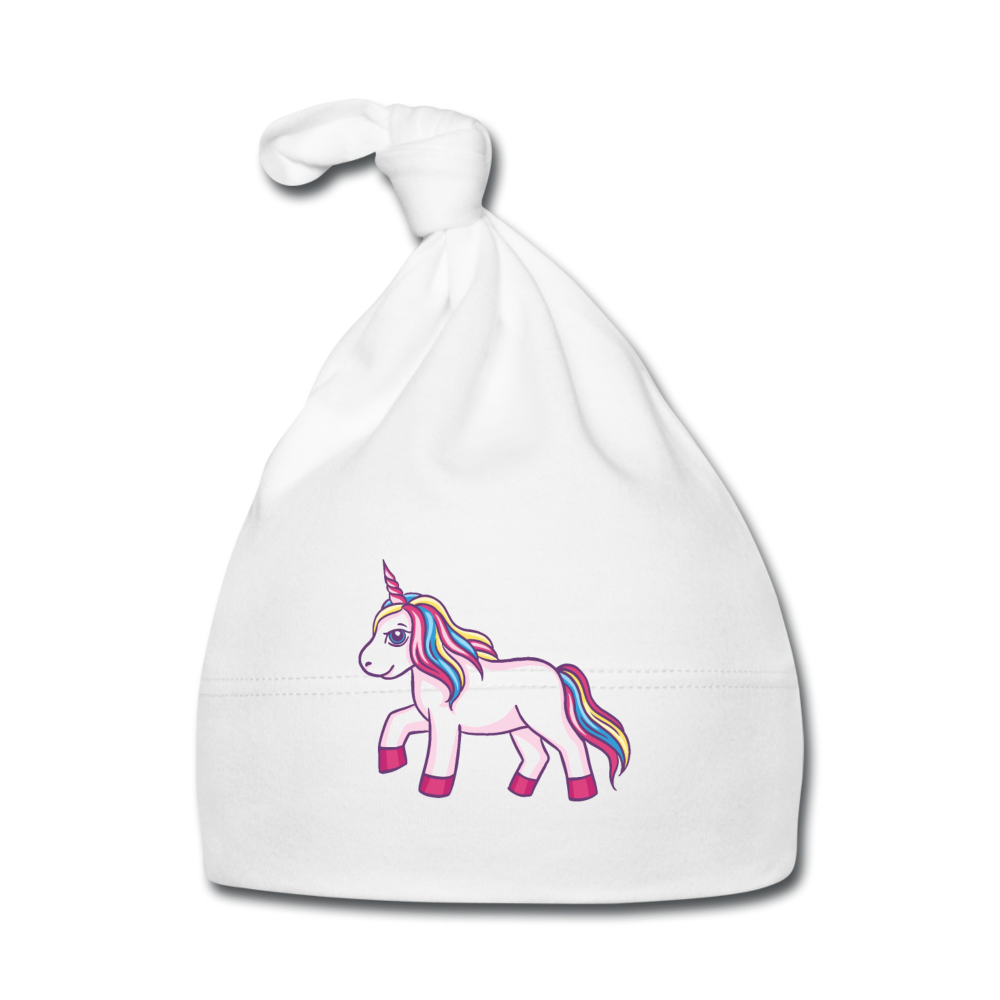 Baby Mütze Einhorn Unicorn - Weiß