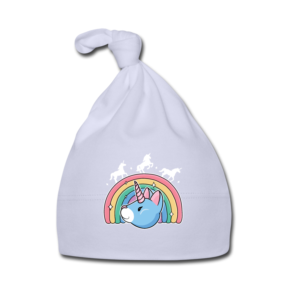 Baby Mütze Regenbogen Einhorn Unicorn Katze - Sky