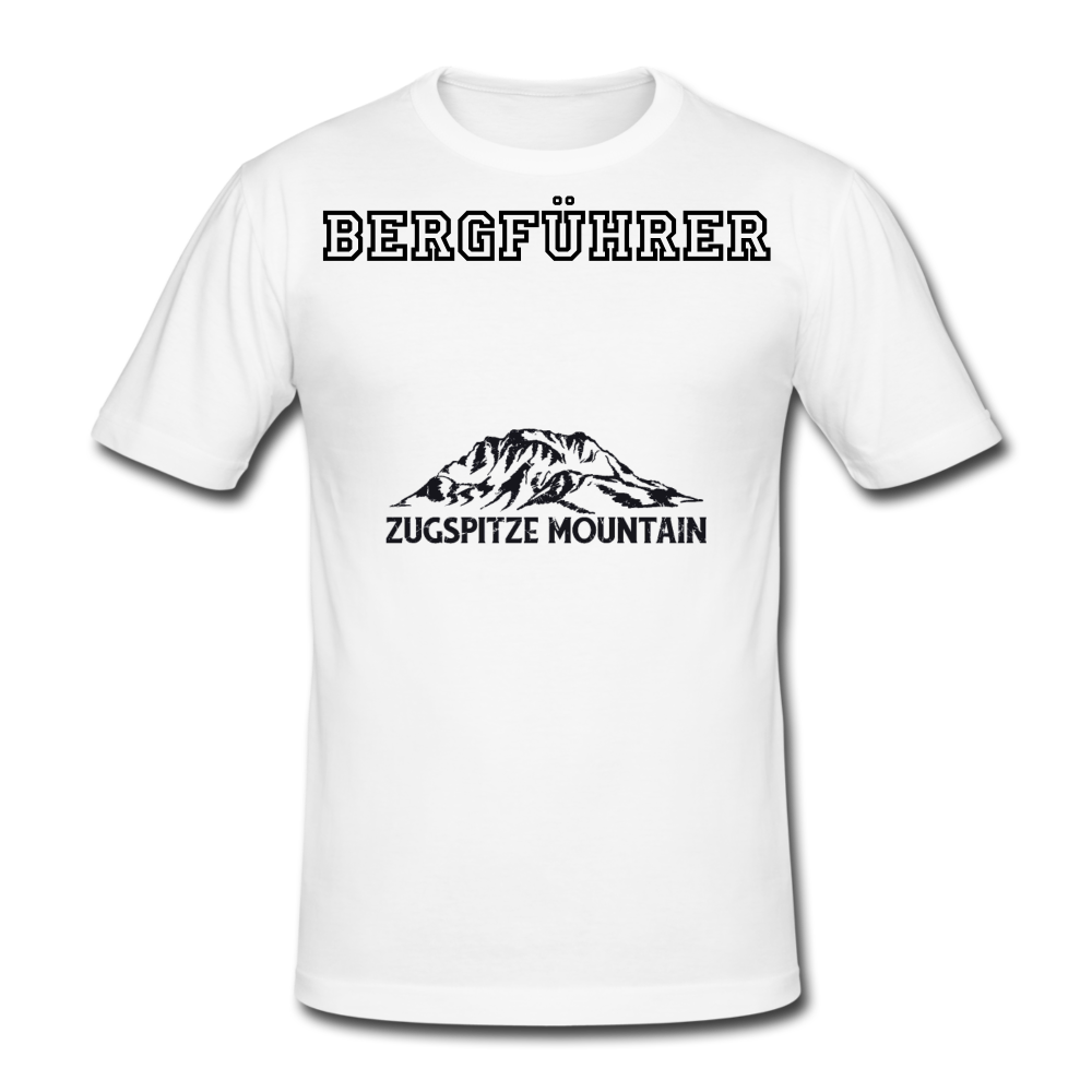 Männer Gildan Heavy T-Shirt Bergführer Zugspitze Mountain - Weiß