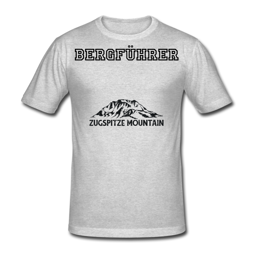 Männer Gildan Heavy T-Shirt Bergführer Zugspitze Mountain - Grau meliert