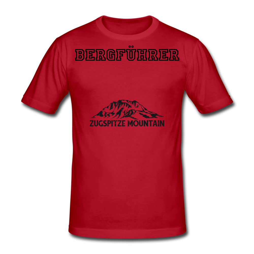 Männer Gildan Heavy T-Shirt Bergführer Zugspitze Mountain - Wine