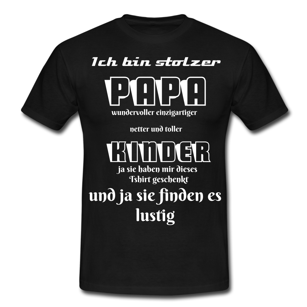 Männer T-Shirt - Schwarz