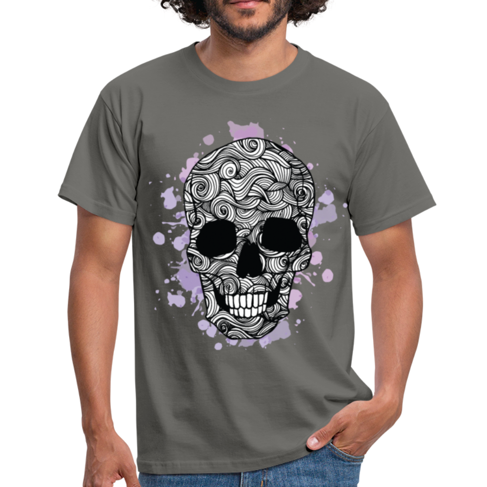 Herren - Männer T-Shirt  Totenkopf Design - Graphit