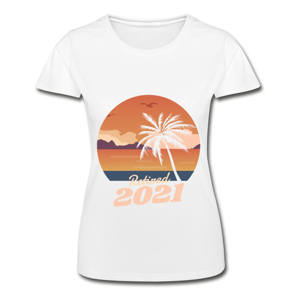 Damen - Frauen-T-Shirt von Fruit of the  Strand 2021 - Weiß