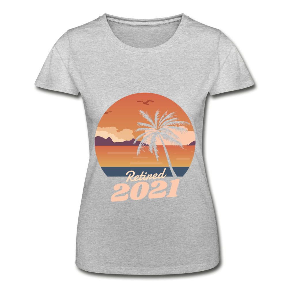 Damen - Frauen-T-Shirt von Fruit of the  Strand 2021 - Grau meliert