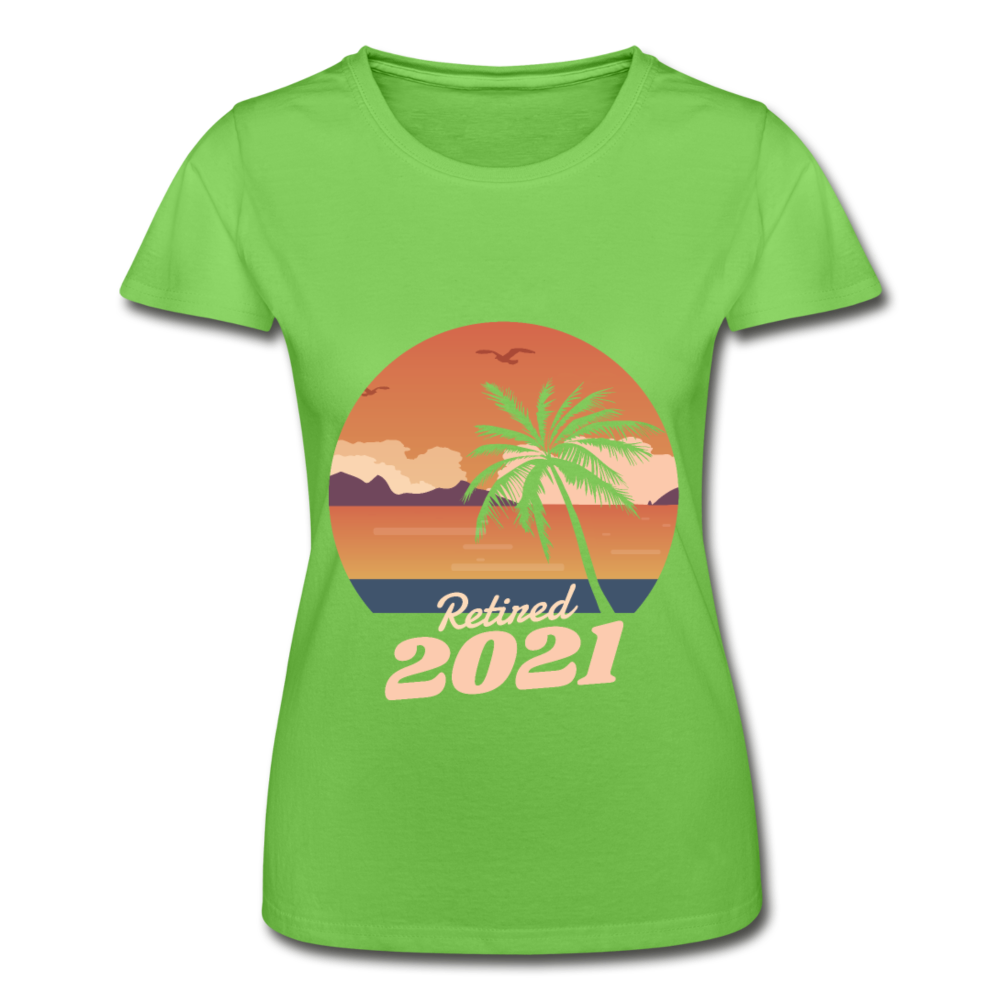 Damen - Frauen-T-Shirt von Fruit of the  Strand 2021 - Hellgrün