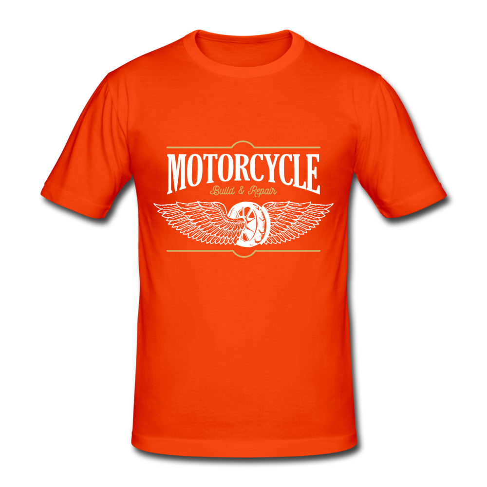 Herren - Männer Gildan Heavy T-Shirt Motorrad - Motorcycle - kräftig Orange