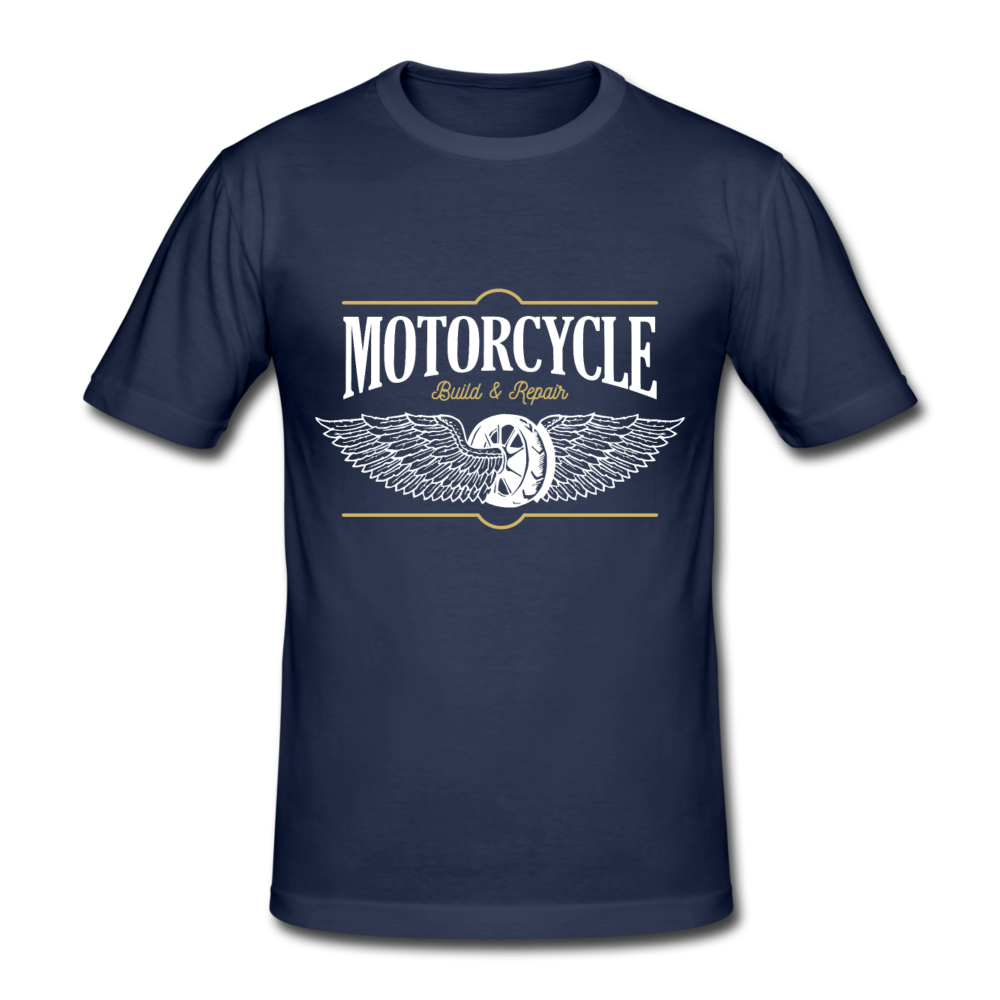 Herren - Männer Gildan Heavy T-Shirt Motorrad - Motorcycle - Navy