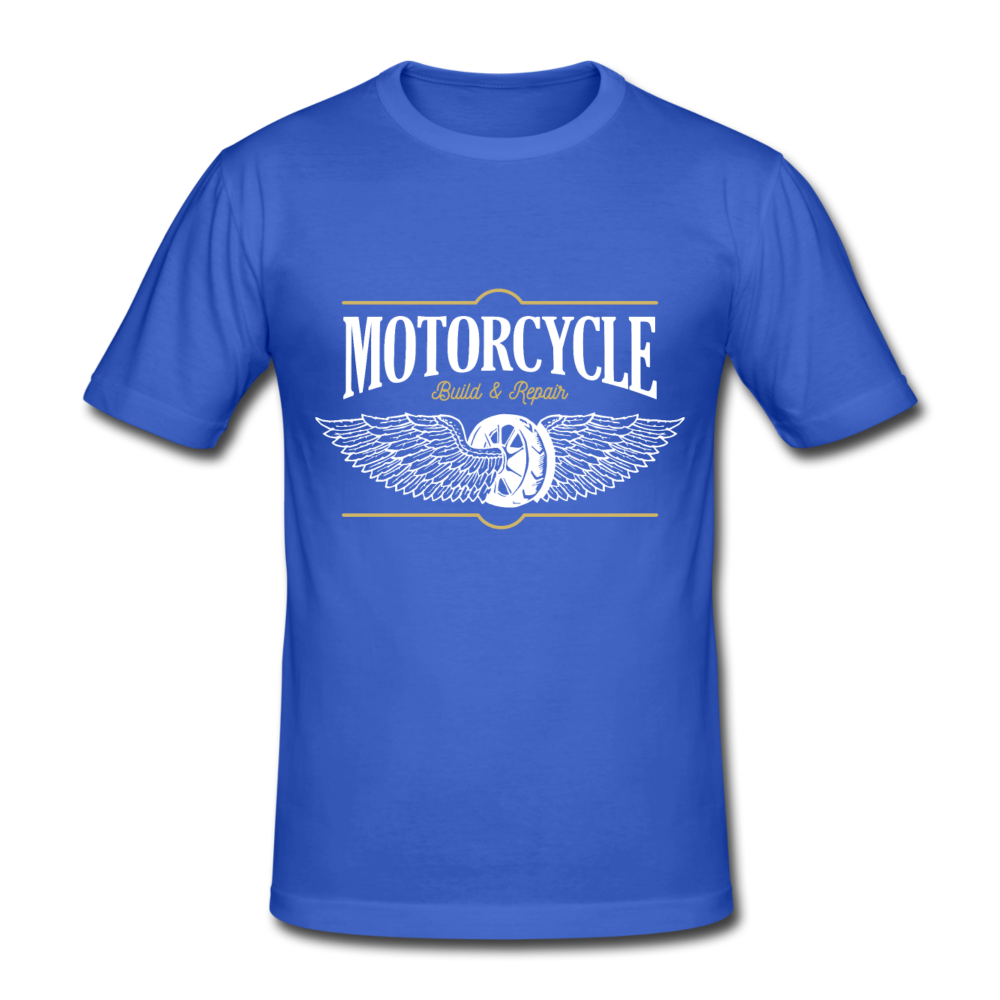Herren - Männer Gildan Heavy T-Shirt Motorrad - Motorcycle - Königsblau