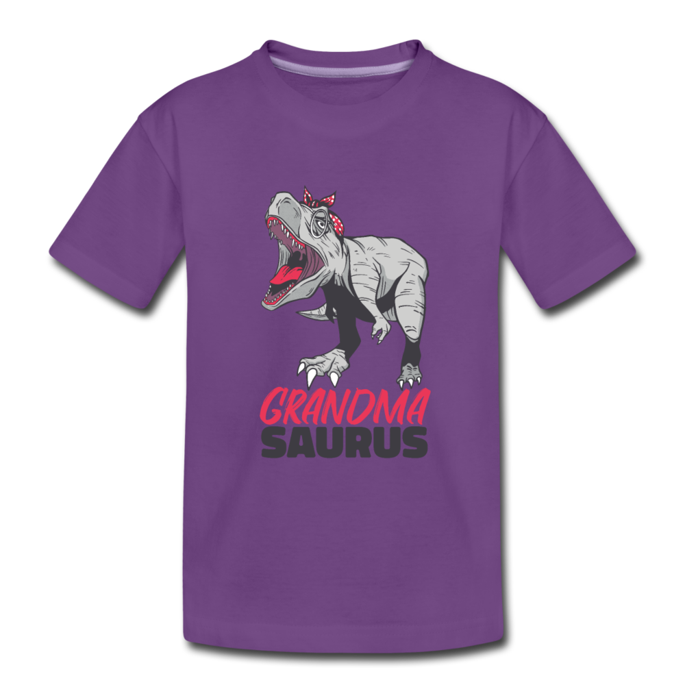 Kinder Premium T-Shirt Großmutter - Grandma Saurus - Lila