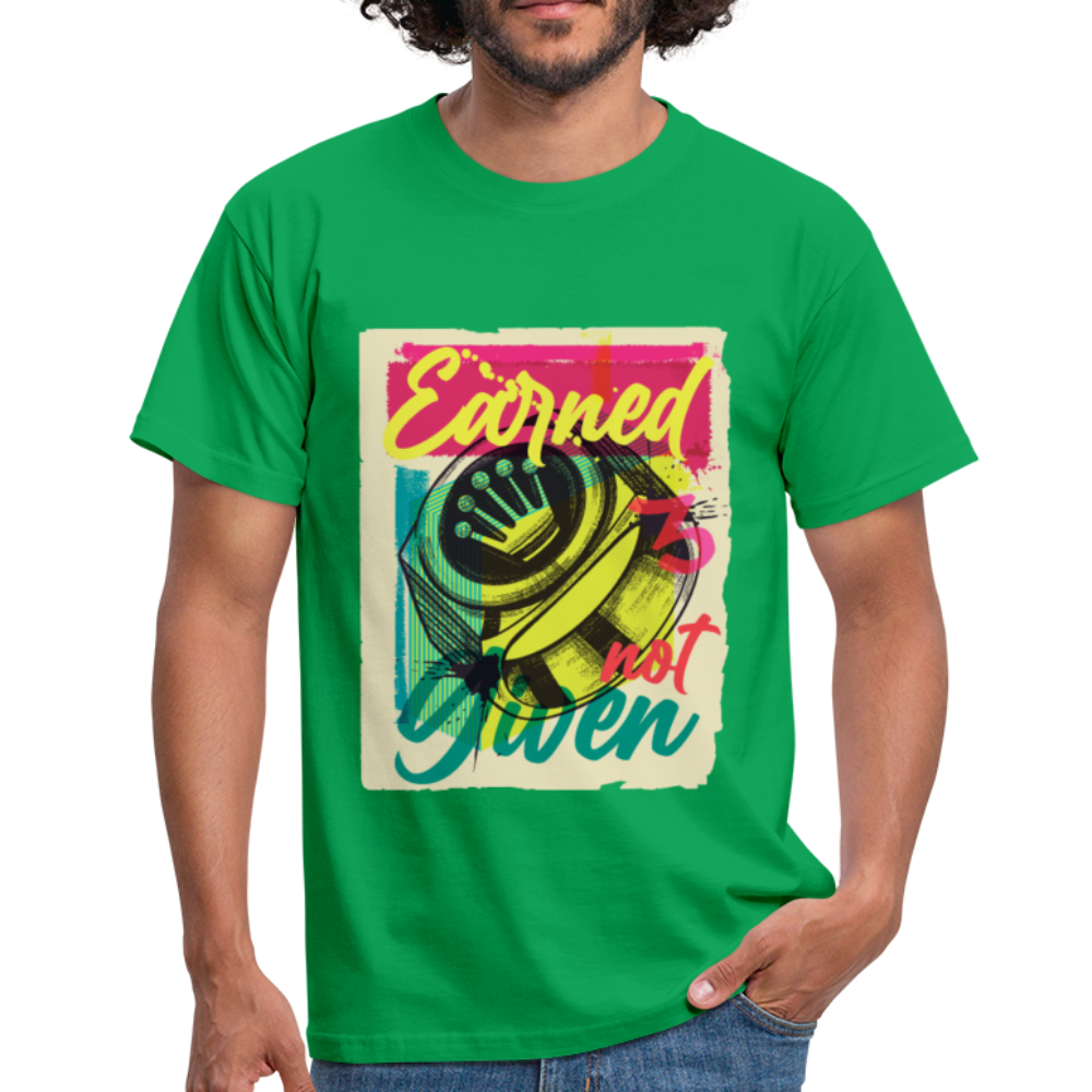 Herren - Männer T-Shirt Earned not Given - Kelly Green