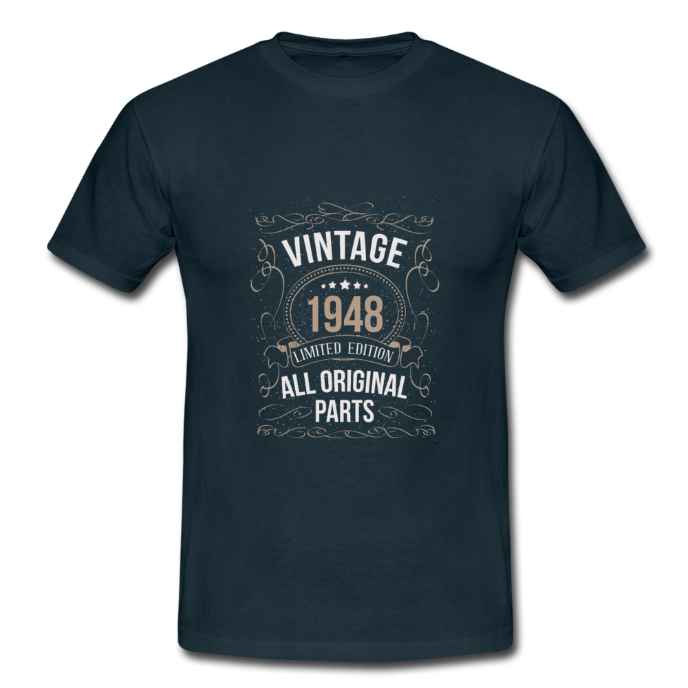 Herren - Männer T-Shirt Vintage 1948 Limited Edition - Navy