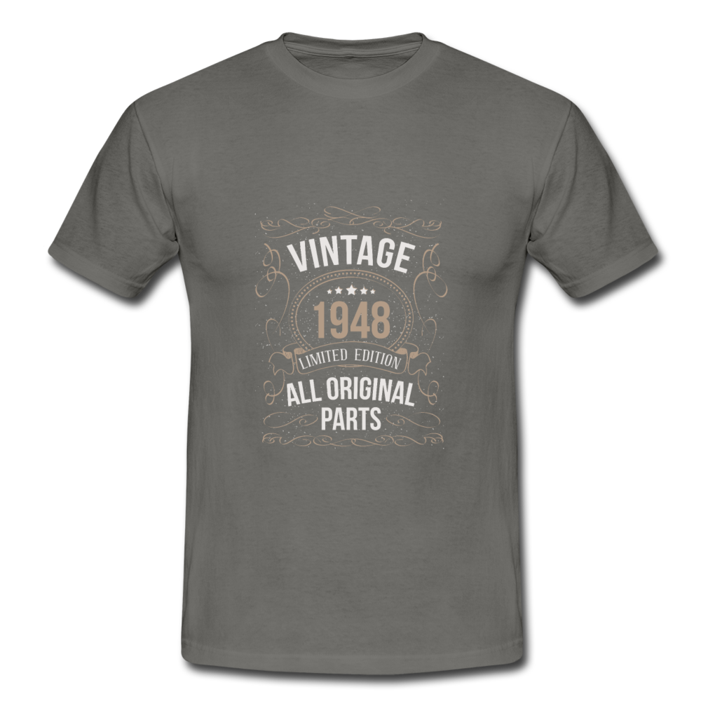 Herren - Männer T-Shirt Vintage 1948 Limited Edition - Graphit