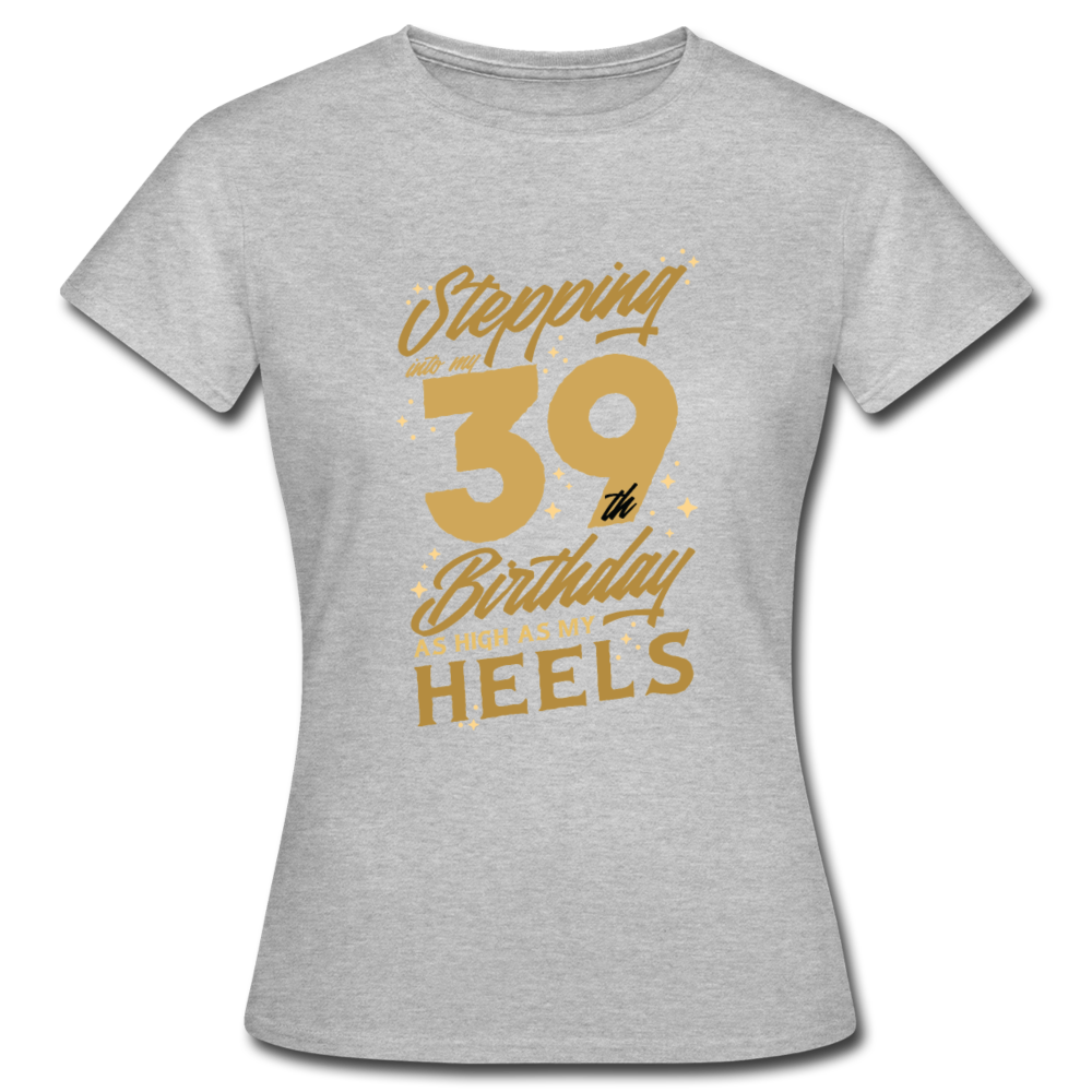 Damen Frauen T-Shirt 39. Geburtstag - Grau meliert