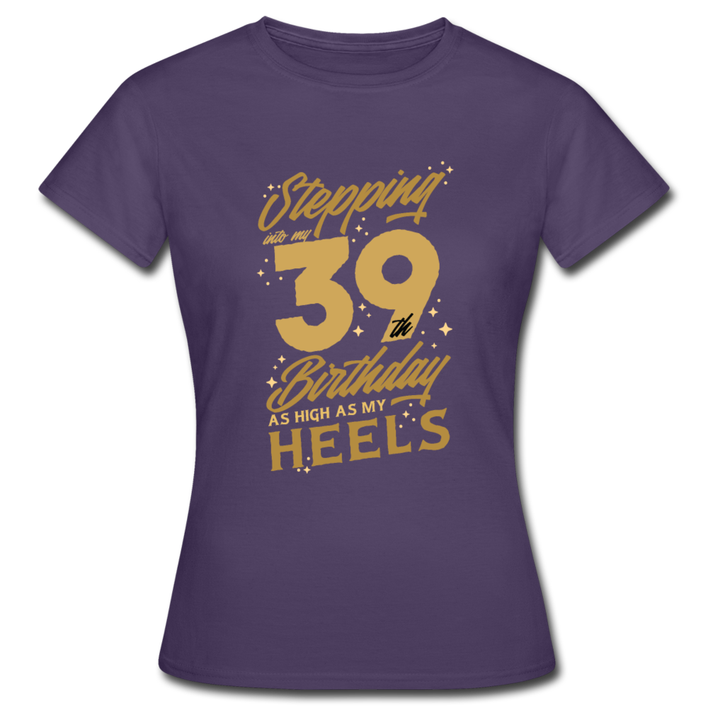 Damen Frauen T-Shirt 39. Geburtstag - Dunkellila