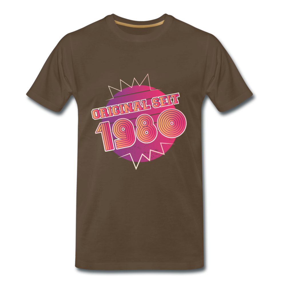 Herren - Männer Premium T-Shirt Original seit 1980 - Edelbraun