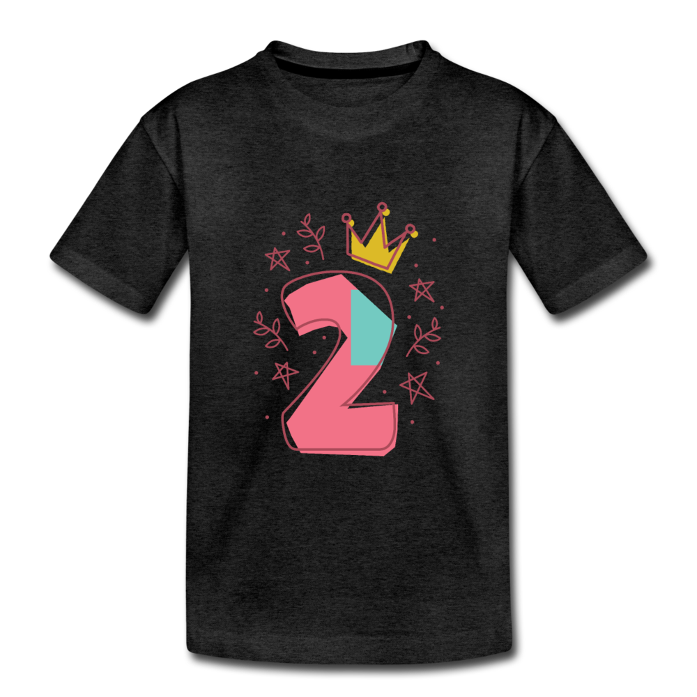 Kinder Premium T-Shirt  2.Geburtstag - Anthrazit