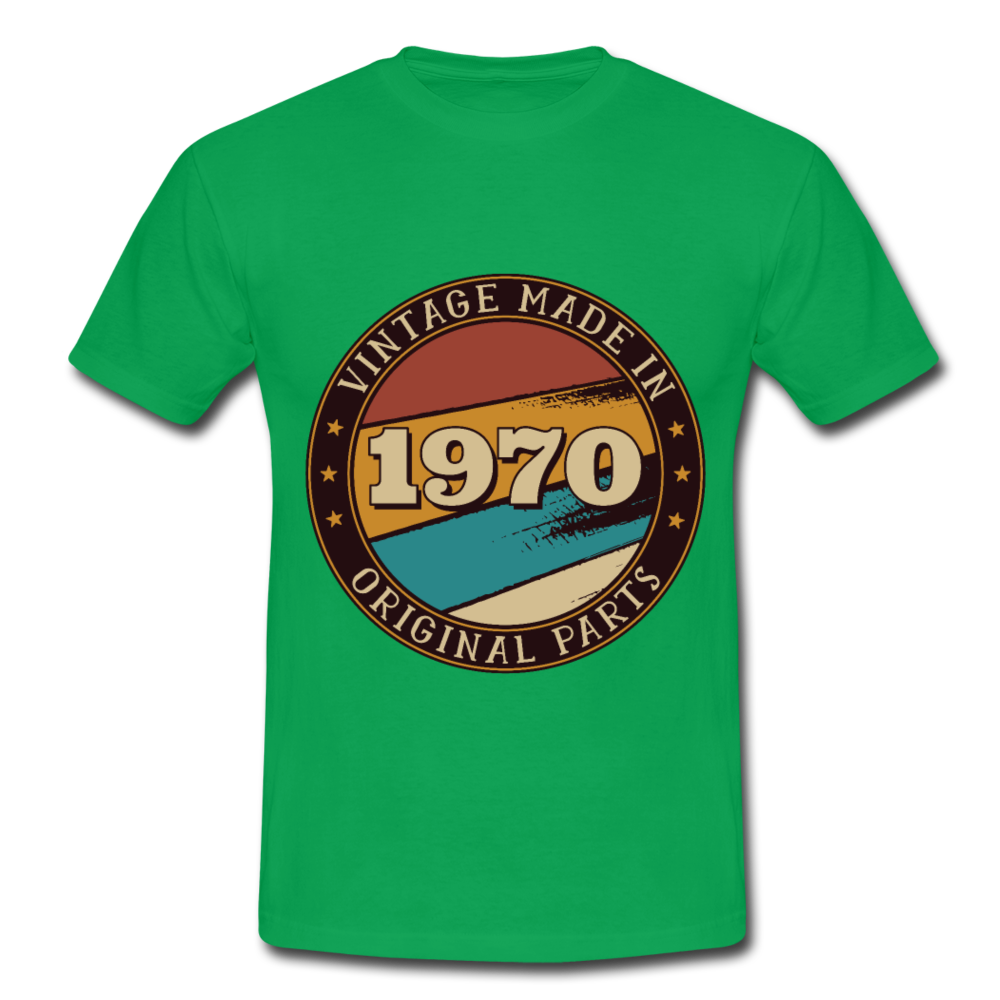 Herren - Männer T-Shirt Vintage  1970 - Kelly Green