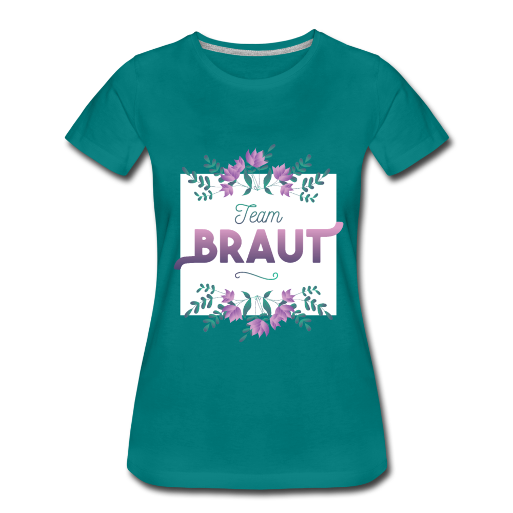 Damen - Frauen Premium T-Shirt Team Braut - Divablau
