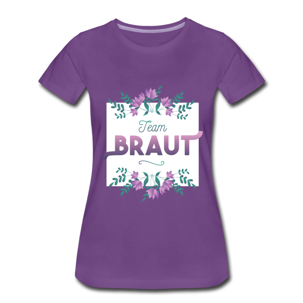 Damen - Frauen Premium T-Shirt Team Braut - Lila